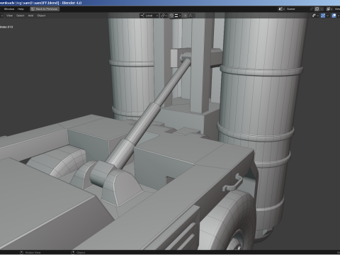 SAM Missile Launcher Bundle 3Dモデル