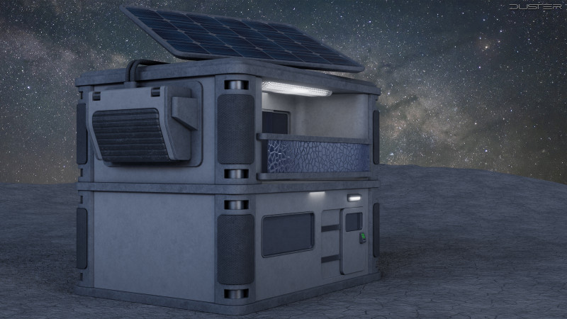 Futuristic House Model 3D .c4d .max .obj .3ds .fbx .stl .blend 