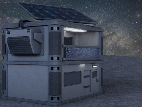 Futuristisch huis 3D Model