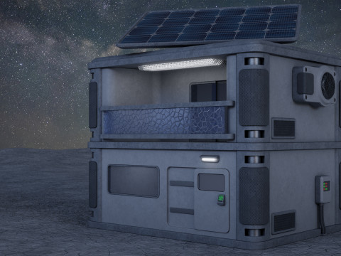 Futuristic House Model 3D
