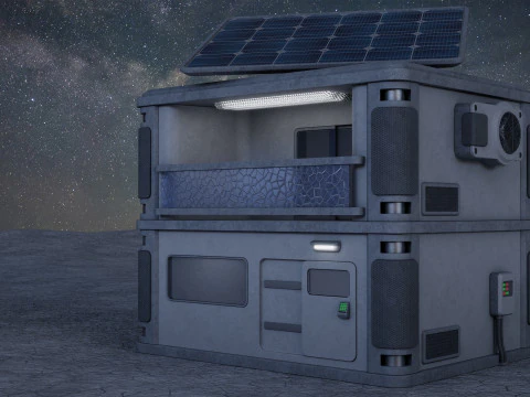 Futuristic House 3D Model