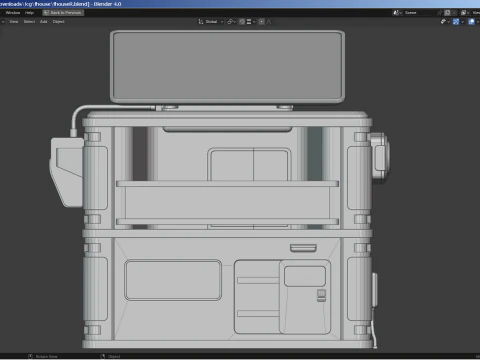 Futuristic House 3D Model