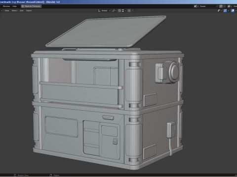 Futuristic House Model 3D