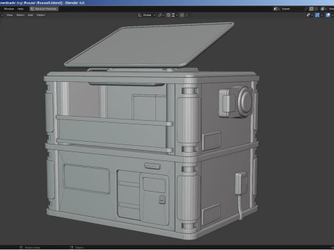 Futuristic House 3D Model