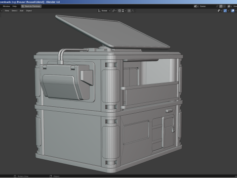 Futuristic House Model 3D