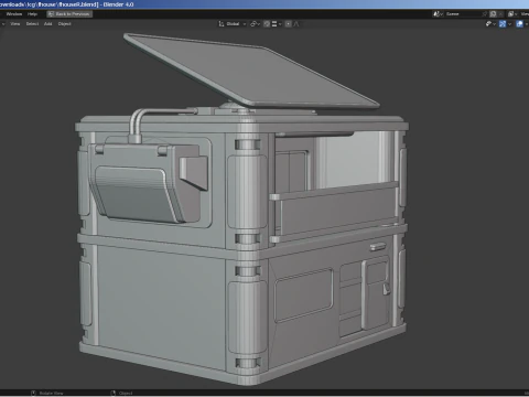 Futuristic House 3D Model