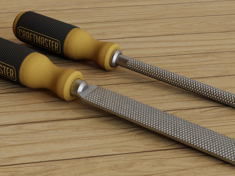 Woodworking Tools Set 3D Model