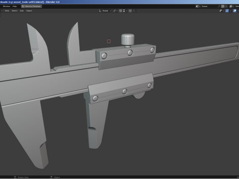 Woodworking Tools Set 3D Model