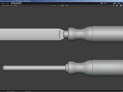 Woodworking Tools Set 3D Model