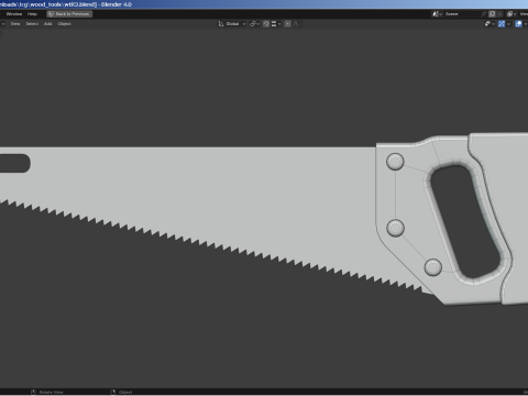 Woodworking Tools Set 3D Model