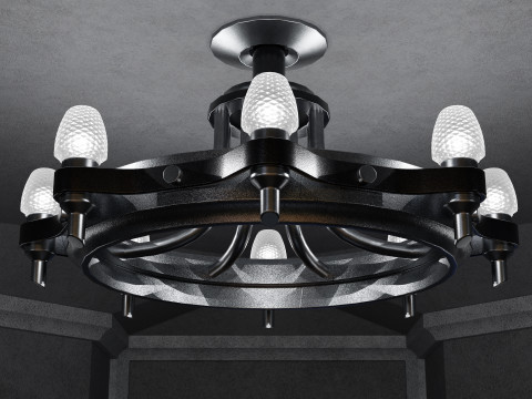 Modern Gothic Room 3D-Modell