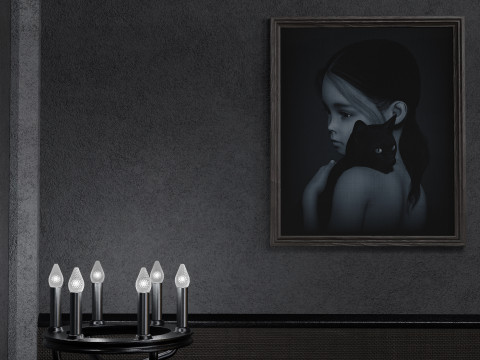 Modern Gothic Room 3D-Modell