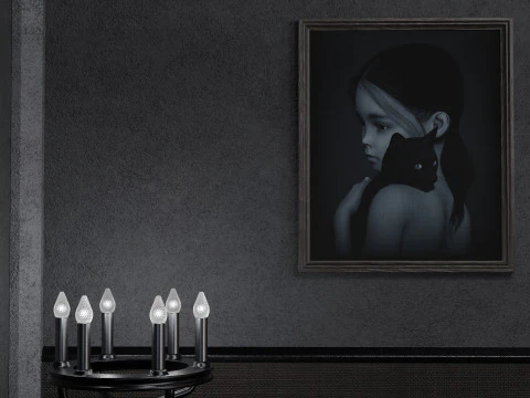 Modern Gothic Room 3D Model
