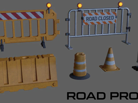 Дорожній реквізит 3D Модель