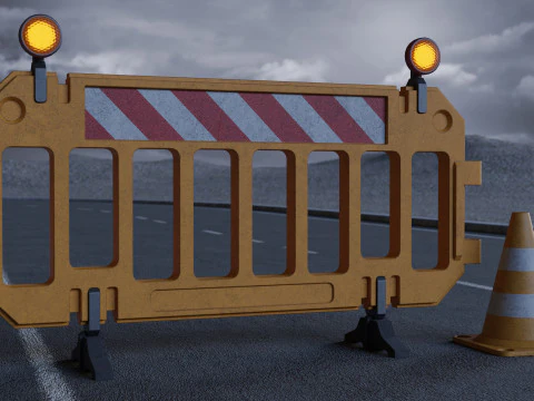 Road Props 3D Model