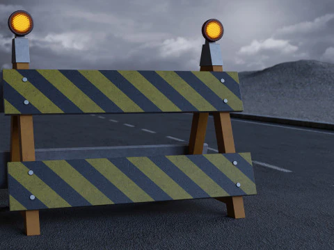 Road Props 3D Model