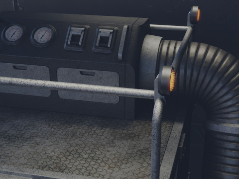 Industrial Gas Tank 3D Model