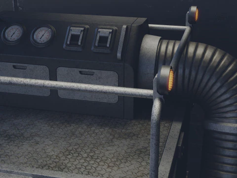 Industrial Gas Tank 3D Model