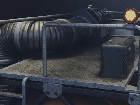 Industrial Gas Tank 3D Model