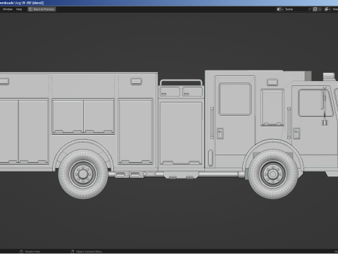 Fire-Rescue Truck Modello 3D