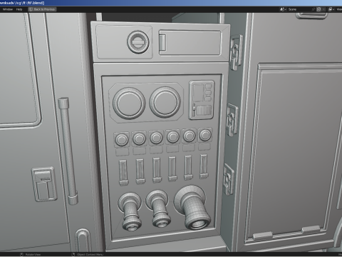 Fire-Rescue Truck Modello 3D