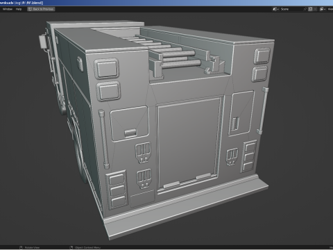Fire-Rescue Truck Modello 3D