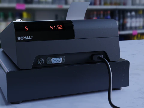 Electronic Cash Register 3D Model