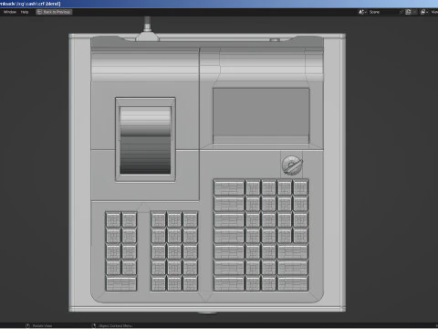 Electronic Cash Register 3D Model