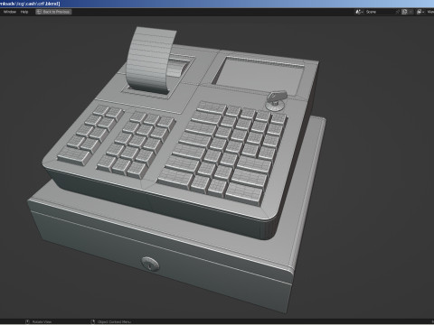 Electronic Cash Register 3D 模型
