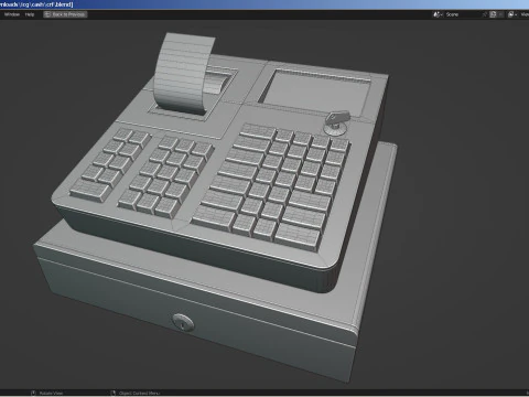 Electronic Cash Register 3D Model
