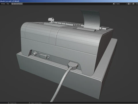 Electronic Cash Register 3D Model