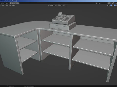 Electronic Cash Register 3D Model