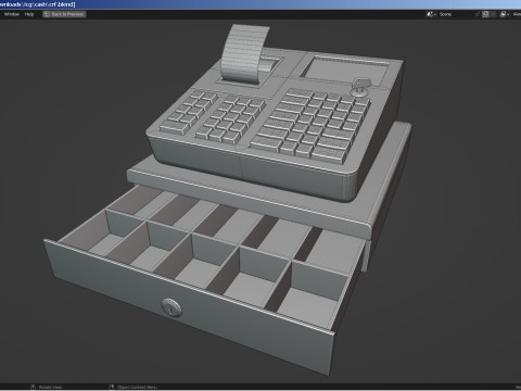Electronic Cash Register 3D 模型