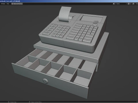 Electronic Cash Register 3D Model