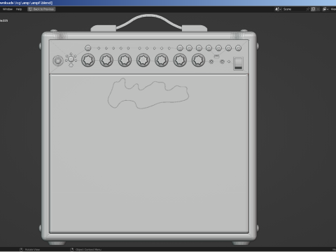 Guitar Amplifier 3Dモデル