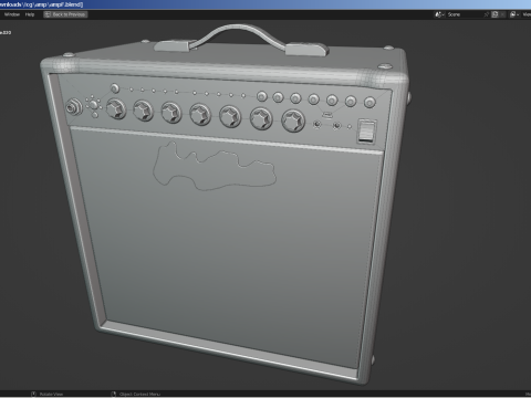 Guitar Amplifier 3Dモデル