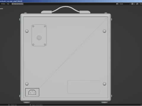 Guitar Amplifier 3D Model