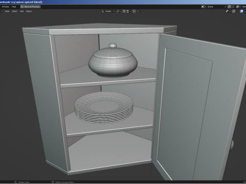 Retro Vintage Spice Rack 3D Model