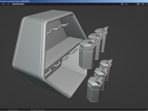 Modern Spice Rack Model 3D