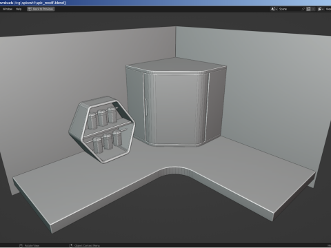 Modern Spice Rack Model 3D