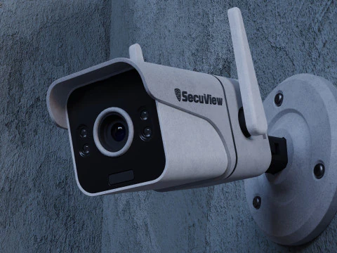 Beveiligingscamera 3D Model