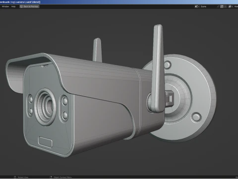 Beveiligingscamera 3D Model