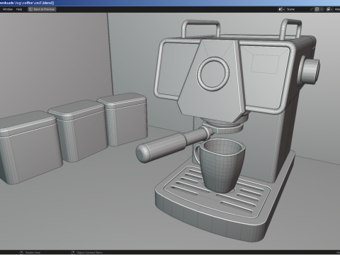 Coffee Machine 3D 모델