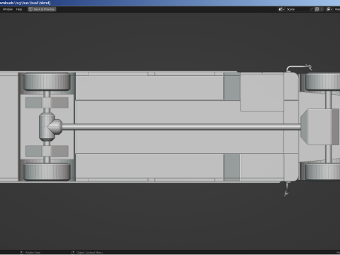 Prison Transport Bus Model 3D