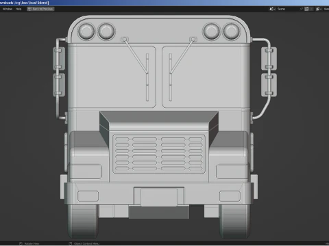 Autobus per il trasporto carcerario Modello 3D