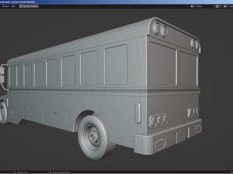 Prison Transport Bus Model 3D