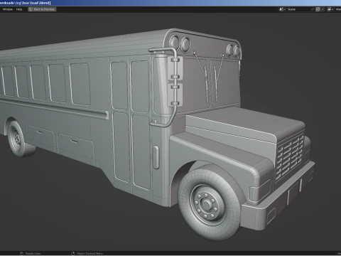 Autobus per il trasporto carcerario Modello 3D