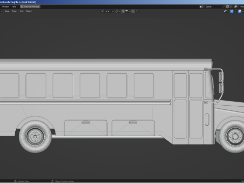 Prison Transport Bus Model 3D