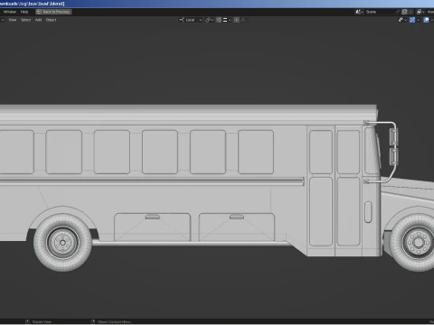 Autobus per il trasporto carcerario Modello 3D