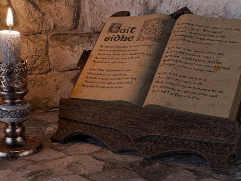 Spellbook - Grimoire and accessories 3D Model